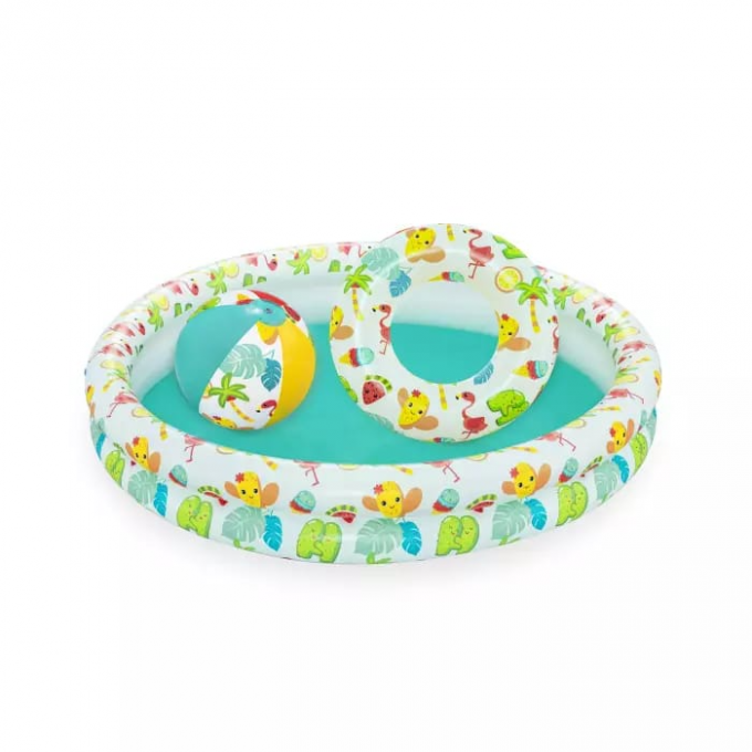 Детский надувной бассейн BESTWAY 122х20см с мячом и кругом 51124 BW