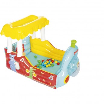 Игровой центр BESTWAY "ПАРОВОЗ FISHER PRICE" 132x94x89 см, с мячами (25 шт), от 2 лет