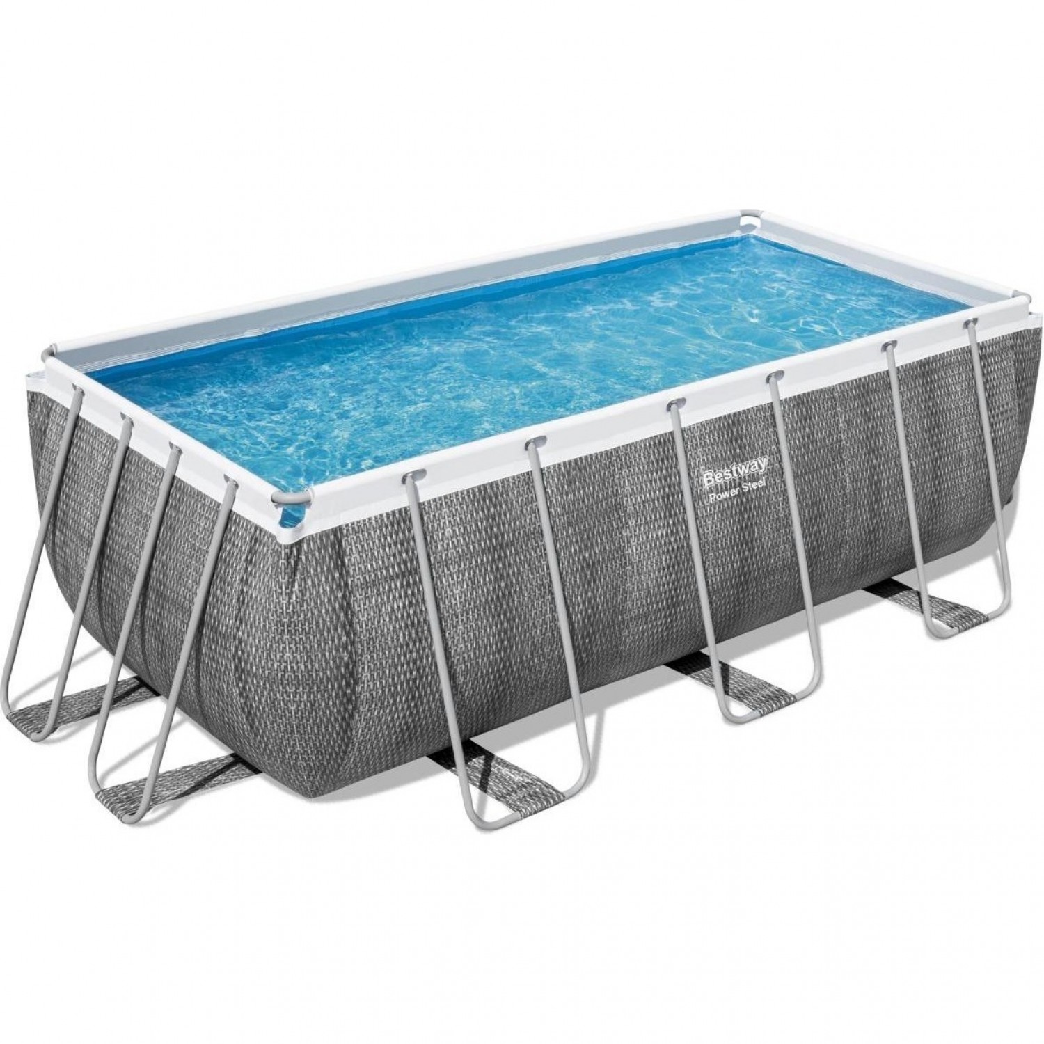 Каркасный бассейн BESTWAY POWER STEEL 412х201х122см, 8124л + фильтр ...