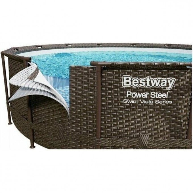 Каркасный бассейн BESTWAY РОТАНГ 5617N BW, 305х100см, 6148л 5617P BW ...