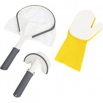 Набор для чистки SPA бассейна BESTWAY, 3 предмета: сачок, рукавица, щётка