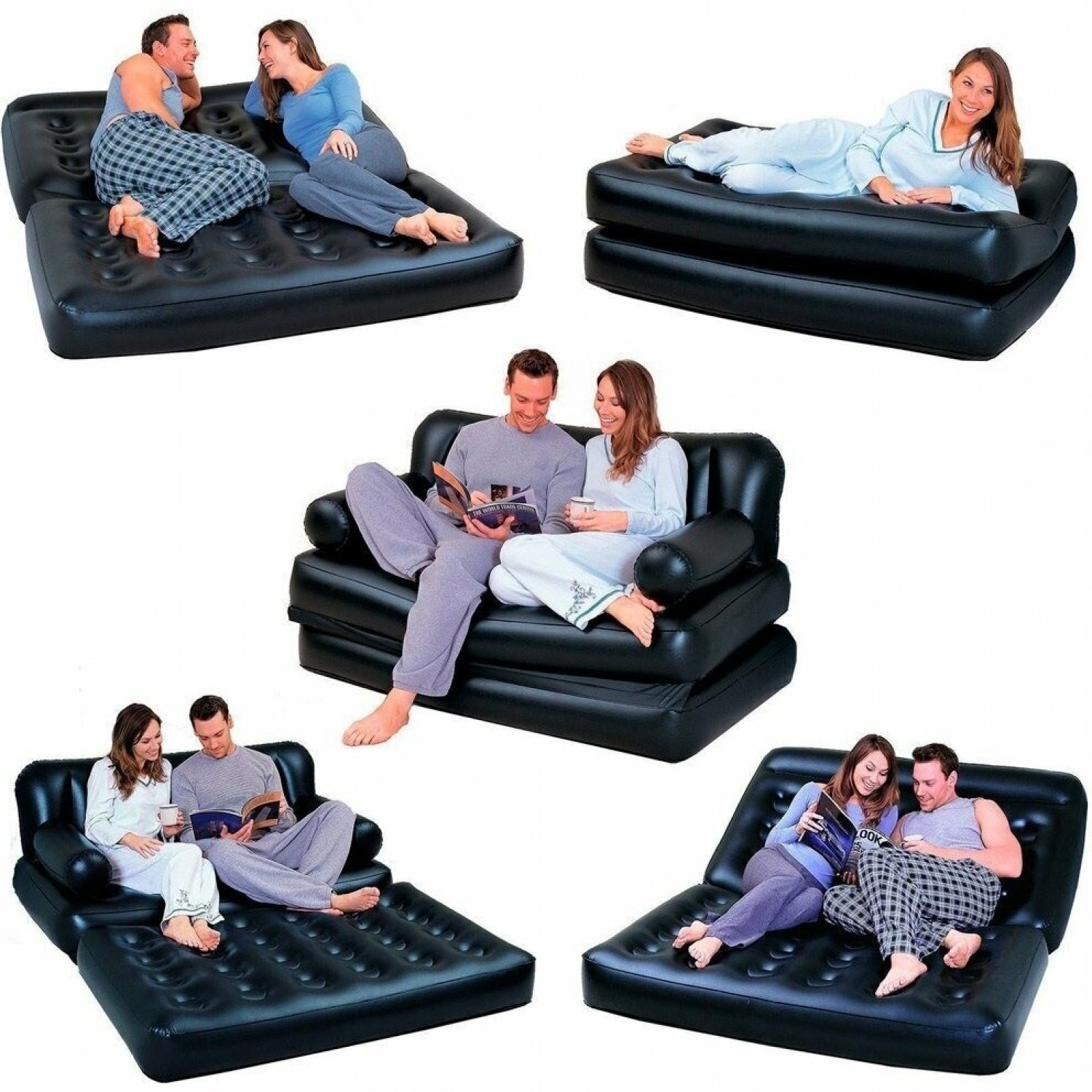 Надувной диван-трансформер BESTWAY DOUBLE 5-IN-1 MULTIFUNCTIONAL COUCH,  188х152х64 см 75054 BW. Купить Надувной диван-трансформер на Официальном  Сайте BESTWAY в России.