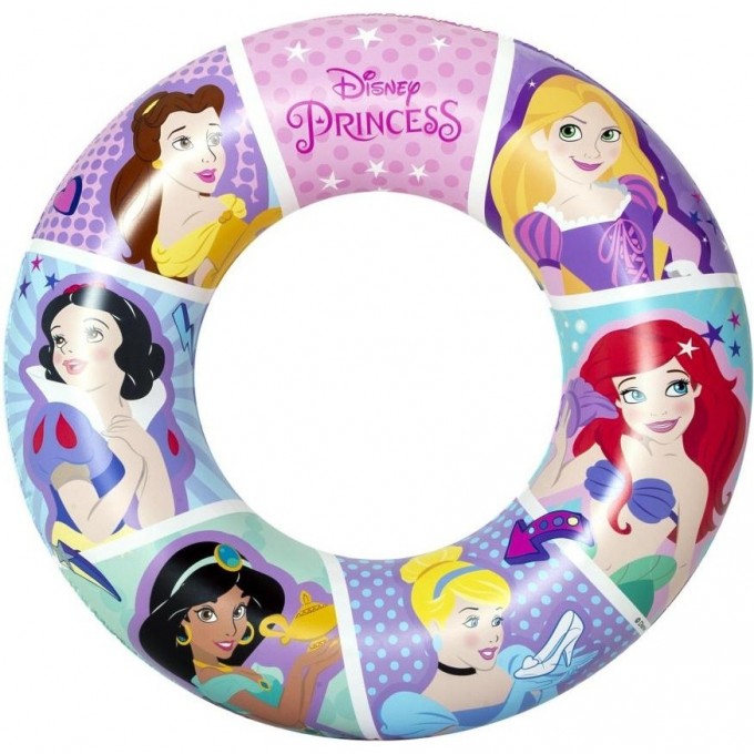 Надувной круг DISNEY PRINCESS 91043 56см 3-6 лет 91043 BW