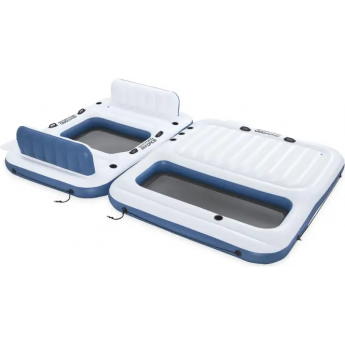 Надувной матрас-остров BESTWAY 43964 BW для плавания двойной 269х182х67см+268х234х30см