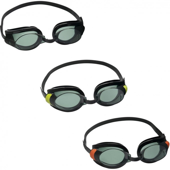Очки для плавания BESTWAY FOCUS от 7 лет, 3 цвета в наборе 21096 BW