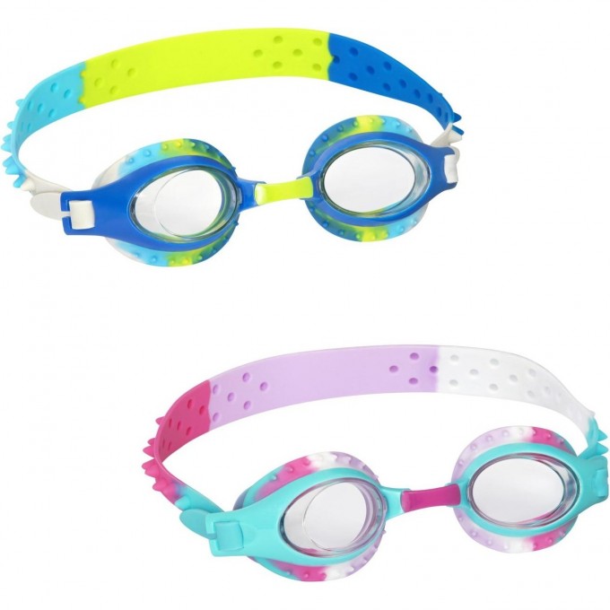 Очки для плавания BESTWAY SUMMER SWIRL от 3 лет, 2 цвета 21099 BW