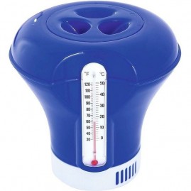 Поплавок-дозатор с термометром BESTWAY, 18.5см, для химии в таблетках, 3 цвета