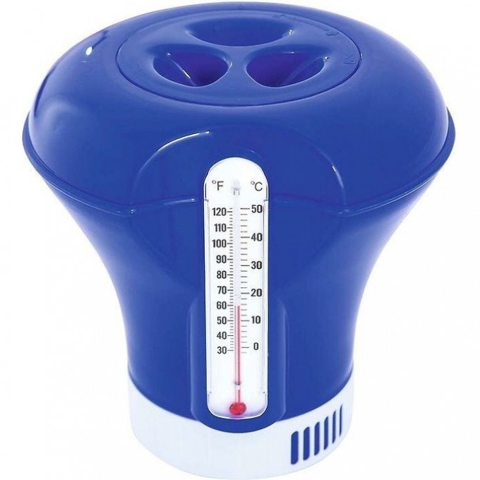 Поплавок-дозатор с термометром BESTWAY, 18.5см, для химии в таблетках, 3 цвета 58209 BW